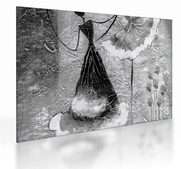 Üveg kép - Afrikai festészet (70x50 cm)