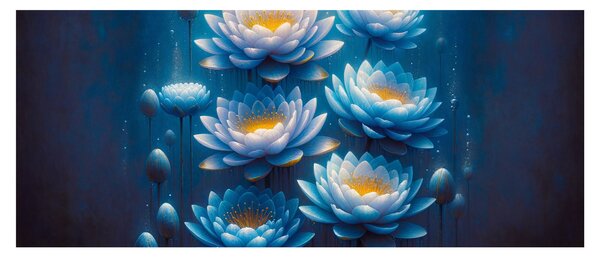 Kép - Tavirózsák a víz alatt (120x50 cm)