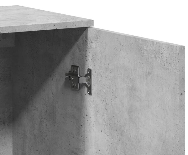 2 db betonszürke szerelt fa tálalószekrény 79 x 38 x 80 cm