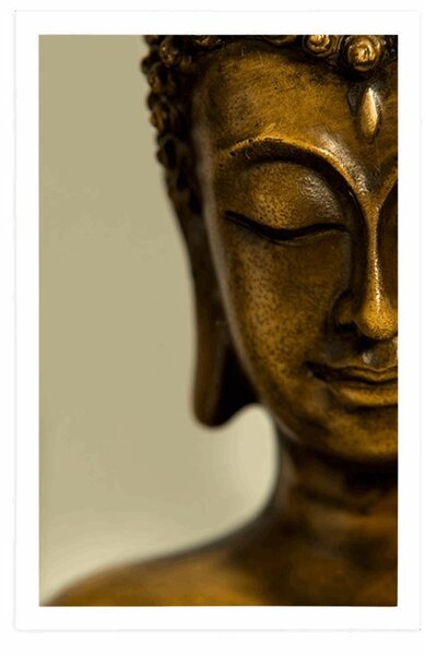 Poszter Buddha bronz feje