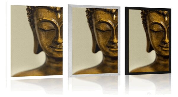 Poszter Buddha bronz feje