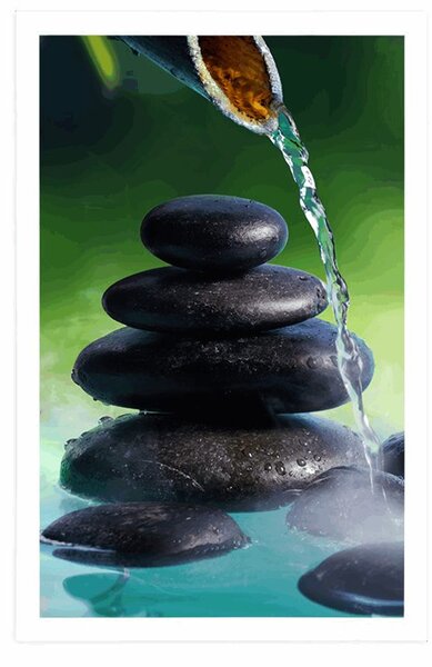 Poszter harmónia a Zen kertben