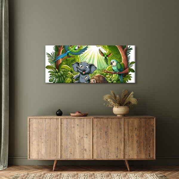 Kép - Vidám állatkák (120x50 cm)