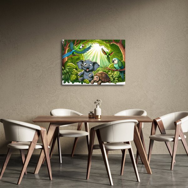 Kép - Vidám állatkák (70x50 cm)