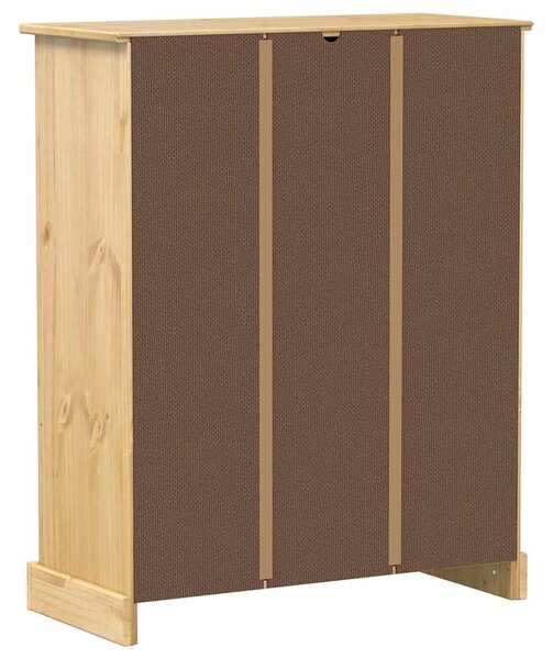 Corona tömör fenyőfa cipőszekrény 86 x 38,5 x 108 cm