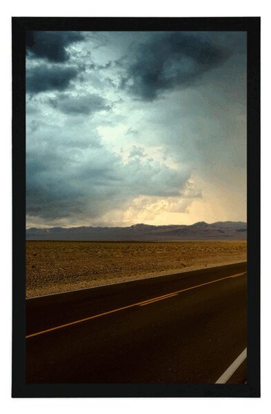 Poszter út a sivatag közepén