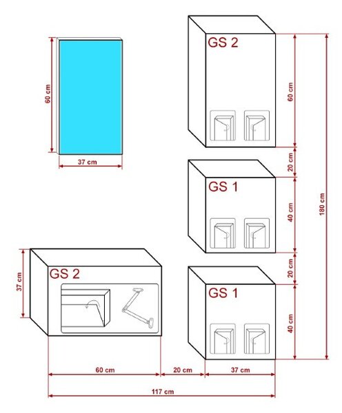 Prince gloss modern f1 előszoba bútor magasfényű feKETE