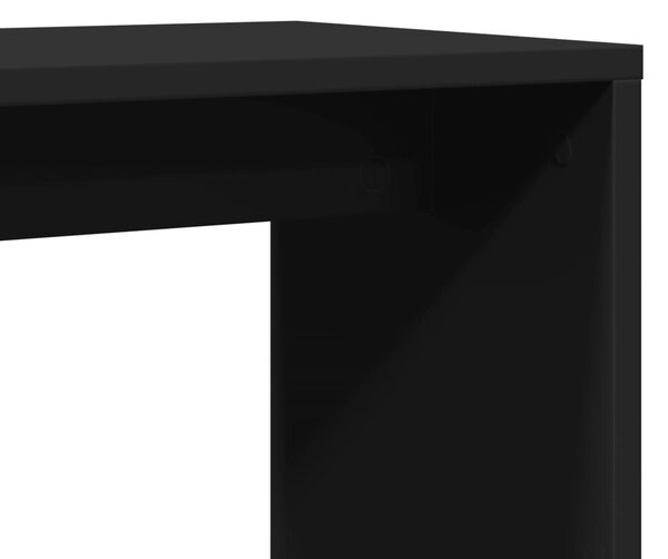 Fekete szerelt fa kisasztal 50 x 30 x 50 cm