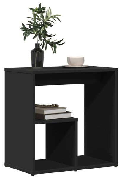 Fekete szerelt fa kisasztal 50 x 30 x 50 cm