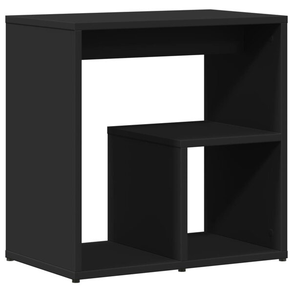 Fekete szerelt fa kisasztal 50 x 30 x 50 cm