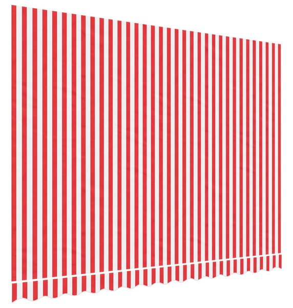 Piros és fehér csíkos pótszövet napellenzőhöz 3,5x2,5 m