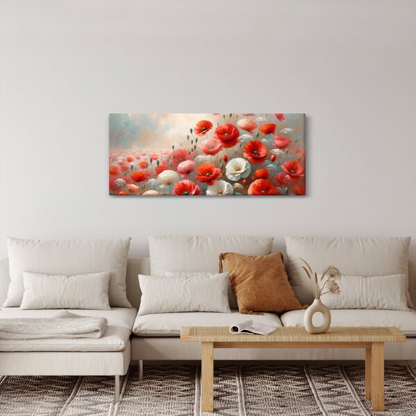 Kép - Pipacsok festménye (120x50 cm)