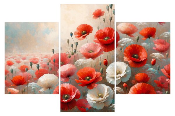 Kép - Pipacsok festménye (90x60 cm)