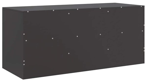 Fekete acél TV-szekrény 99 x 39 x 44 cm