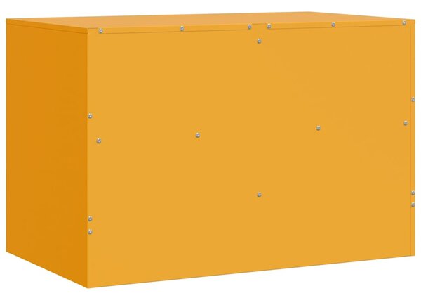 2 db mustársárga acél TV-szekrény 67 x 39 x 44 cm