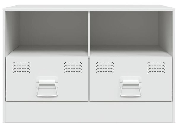 2 db fehér acél TV-szekrény 67 x 39 x 44 cm