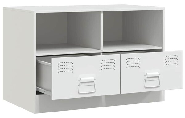 2 db fehér acél TV-szekrény 67 x 39 x 44 cm