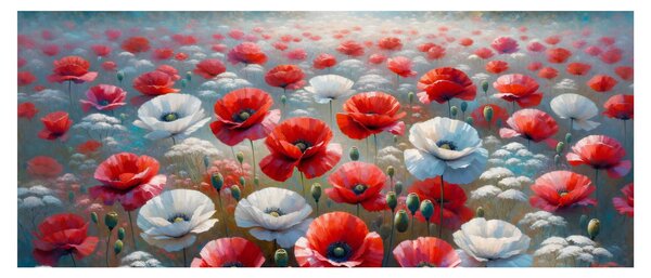 Kép - Pipacsmező (120x50 cm)