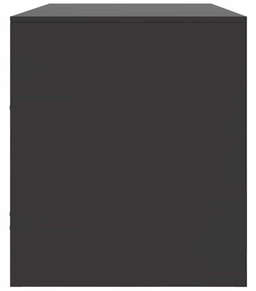 Fekete acél TV-szekrény 99 x 39 x 44 cm