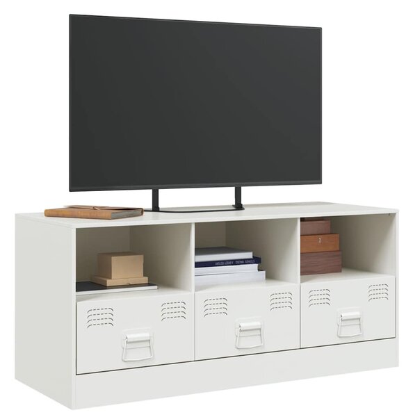 Fehér acél TV-szekrény 99 x 39 x 44 cm