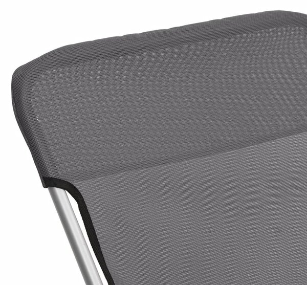 VidaXL 2 db szürke textilén és porszórt acél összecsukható strandszék