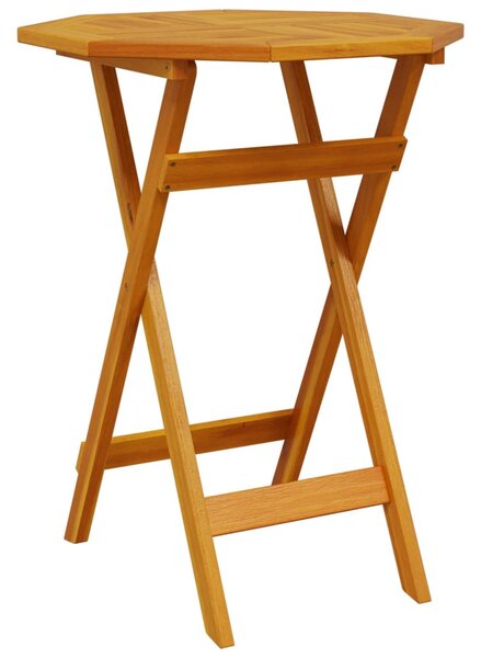 Tömör akácfa összecsukható kerti asztal Ø60 x 75 cm