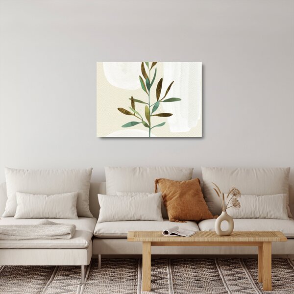 Üveg kép - Akvarell ág N⁰2 (70x50 cm)