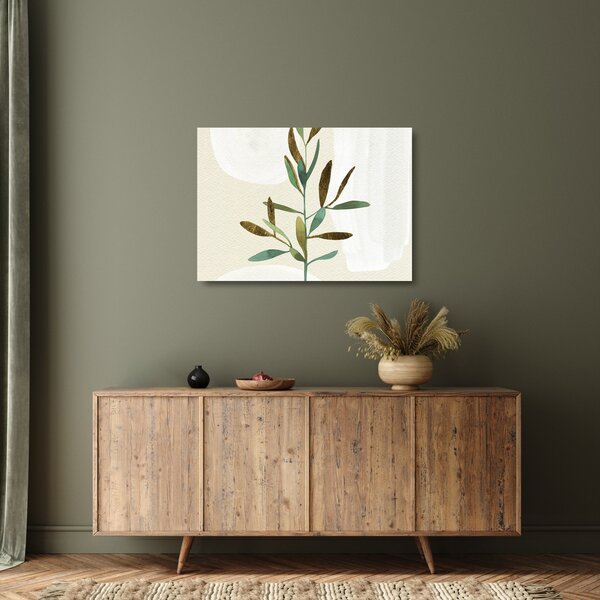 Üveg kép - Akvarell ág N⁰2 (70x50 cm)