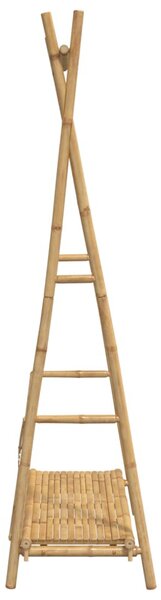Bambusz ruhaállvány polccal 102 x 50 x 190 cm