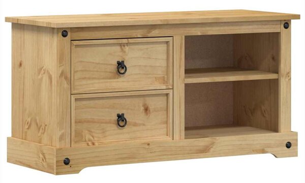 Corona tömör fenyőfa TV-szekrény 100 x 40 x 52 cm
