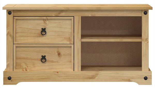 Corona tömör fenyőfa TV-szekrény 100 x 40 x 52 cm