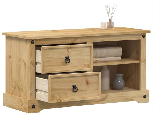 Corona tömör fenyőfa TV-szekrény 100 x 40 x 52 cm