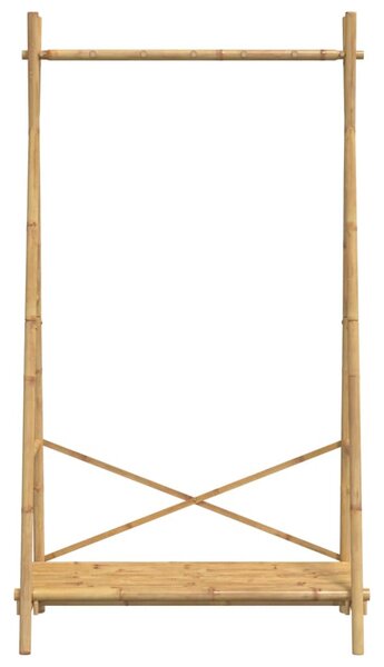 Bambusz ruhaállvány polccal 102 x 50 x 190 cm