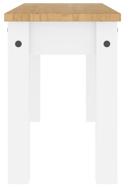 PANAMA fehér tömör fenyőfa étkezőpad 105 x 30 x 45 cm