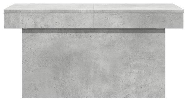 Betonszürke szerelt fa dohányzóasztal 100 x 55 x 40 cm