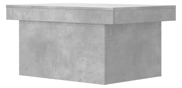 Betonszürke szerelt fa dohányzóasztal 100 x 55 x 40 cm