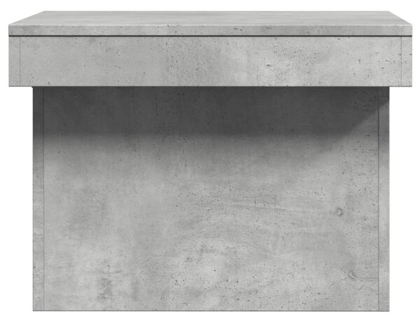 Betonszürke szerelt fa dohányzóasztal 100 x 55 x 40 cm