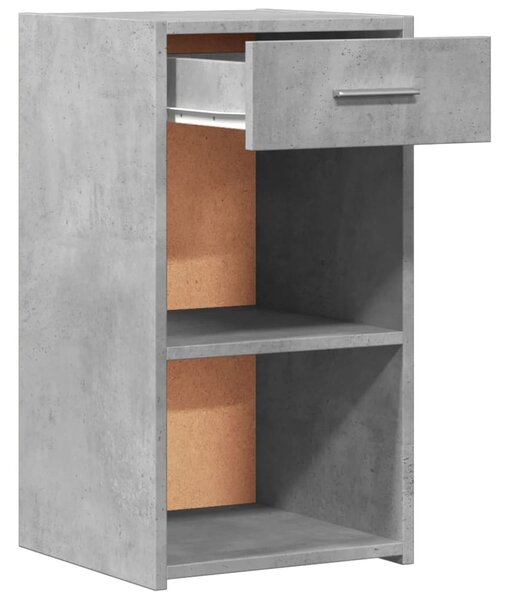 2 db betonszürke szerelt fa éjjeliszekrény 35 x 34 x 65 cm