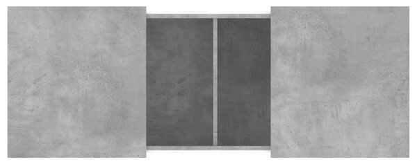 Betonszürke szerelt fa dohányzóasztal 100 x 55 x 40 cm