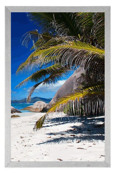 Poszter Anse Source strand szépsége