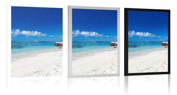 Poszter Anse Source strand