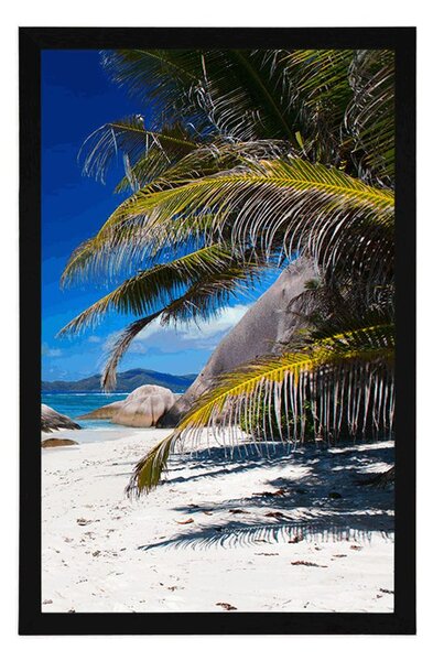 Poszter Anse Source strand szépsége