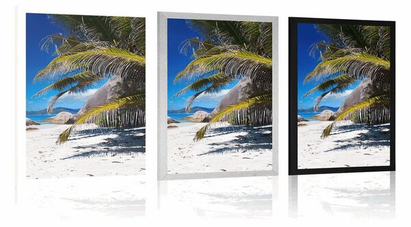 Poszter Anse Source strand szépsége