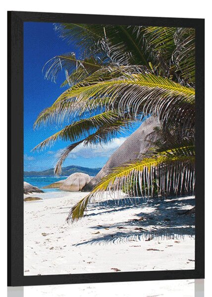 Poszter Anse Source strand szépsége