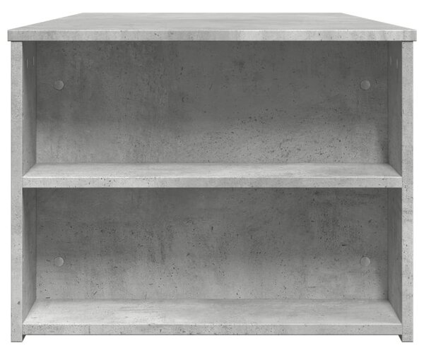 Betonszürke szerelt fa dohányzóasztal 102 x 55 x 42 cm