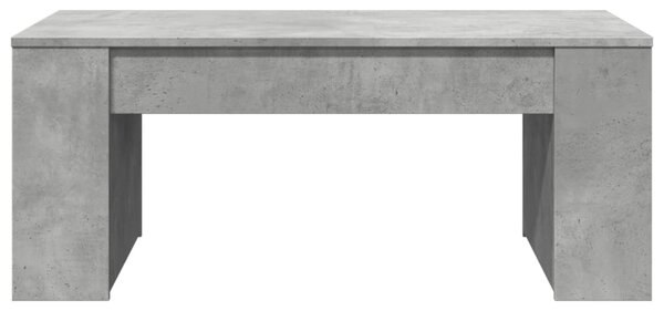 Betonszürke szerelt fa dohányzóasztal 102 x 55 x 42 cm