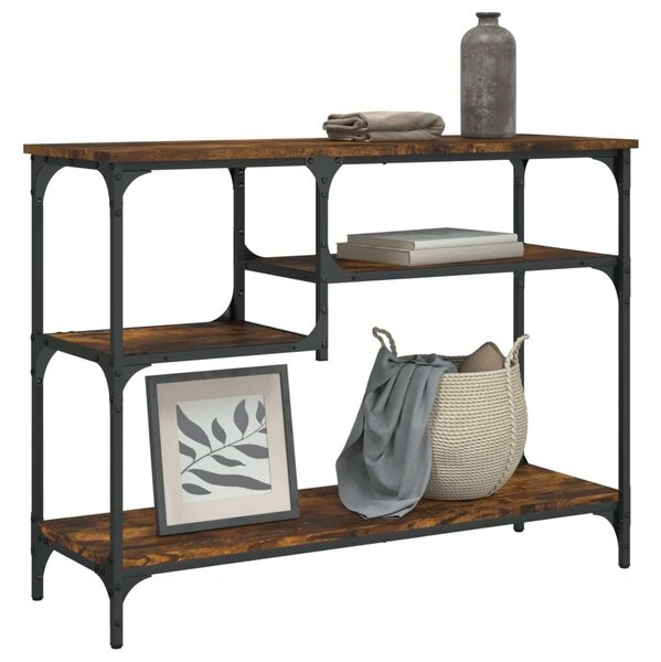 VidaXL sonoma tölgy színű tálalóasztal polcokkal 100 x 35 x 75 cm