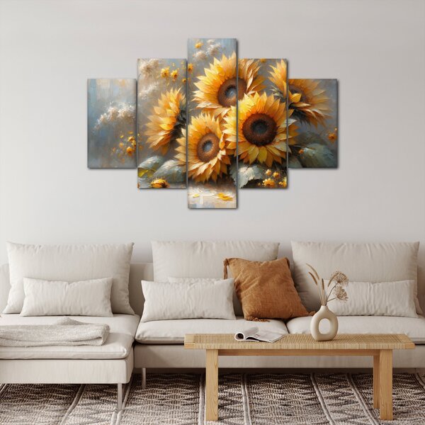 Kép - Napraforgók festménye (150x105 cm)