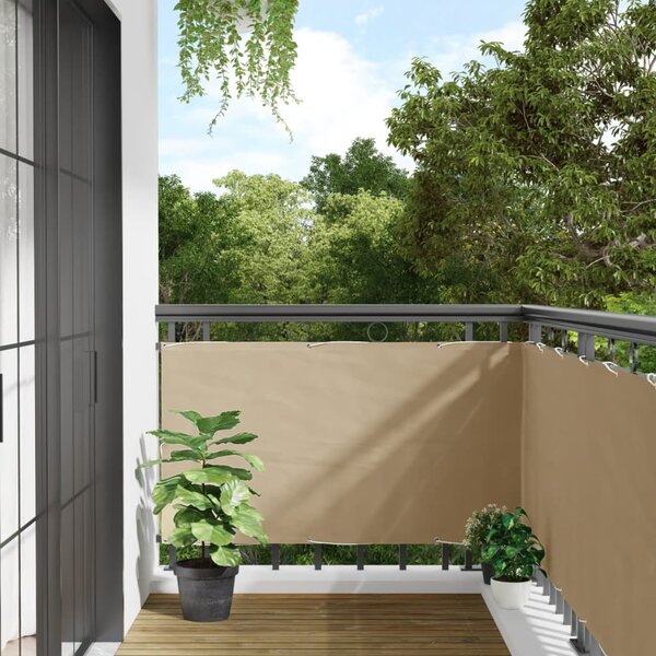 75x600 cm bézs Oxford szövetű erkély ablak sötétítő