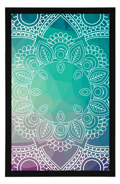 Poszter pasztell színű Mandala